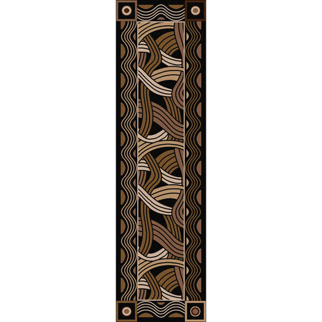 American Dakota Hand Coiled Black Rug