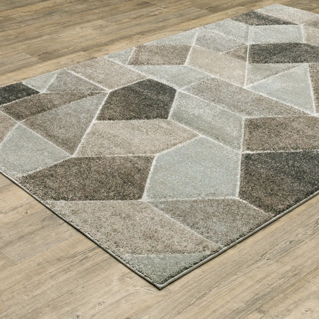 Oriental Weavers Cambria 004L2 Multi/ Multi Rug - angle detail