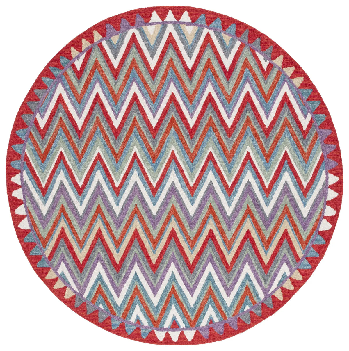 Safavieh Aspen 7'-0" x 7'-0" Rug in Red / Ivory