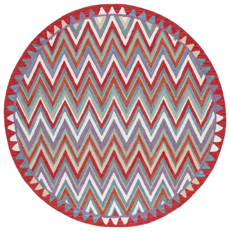 Safavieh Aspen 7'-0" x 7'-0" Rug in Red / Ivory