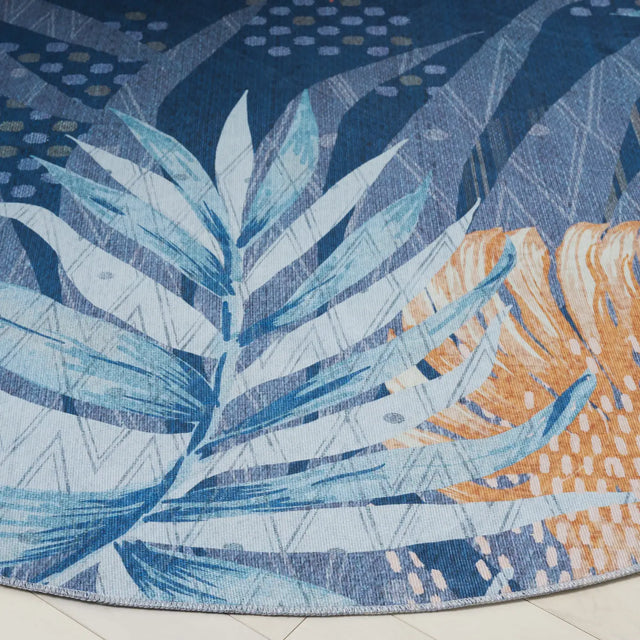 Safavieh Malibu 6'-0" x 6'-0" Rug in Blue / Light Blue