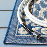 Safavieh Courtyard 4'-0" x 5'-7" Rug in Navy / Beige