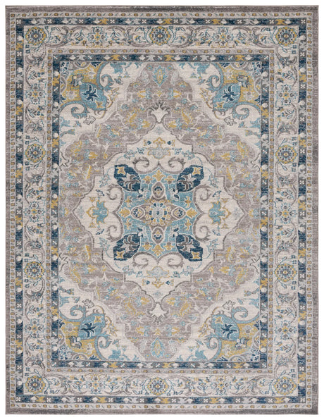 Safavieh Phoenix 100 10'-0" x 14'-0" Rug in Ivory / Grey