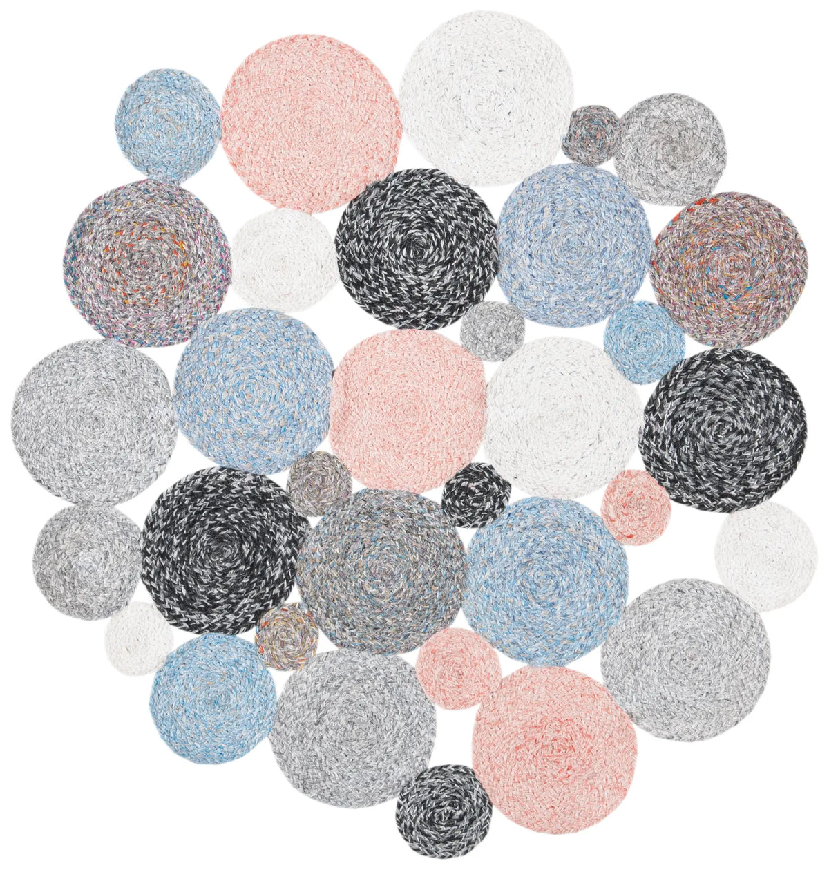Safavieh Cape Cod 3'-0" x 3'-0" Rug in Blue / Pink