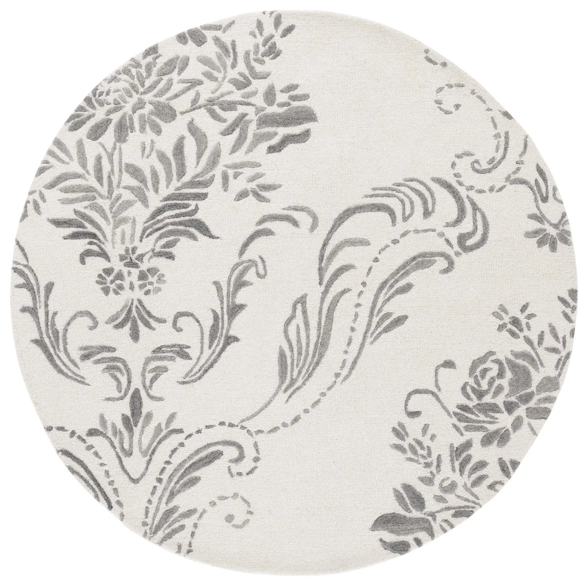 Safavieh Jardin 6'-0" x 6'-0" Rug in Ivory / Grey