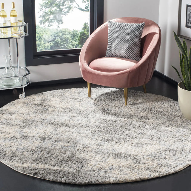 Safavieh Berber Shag 200 10'-0" x 10'-0" Rug in Grey Blue / Cream