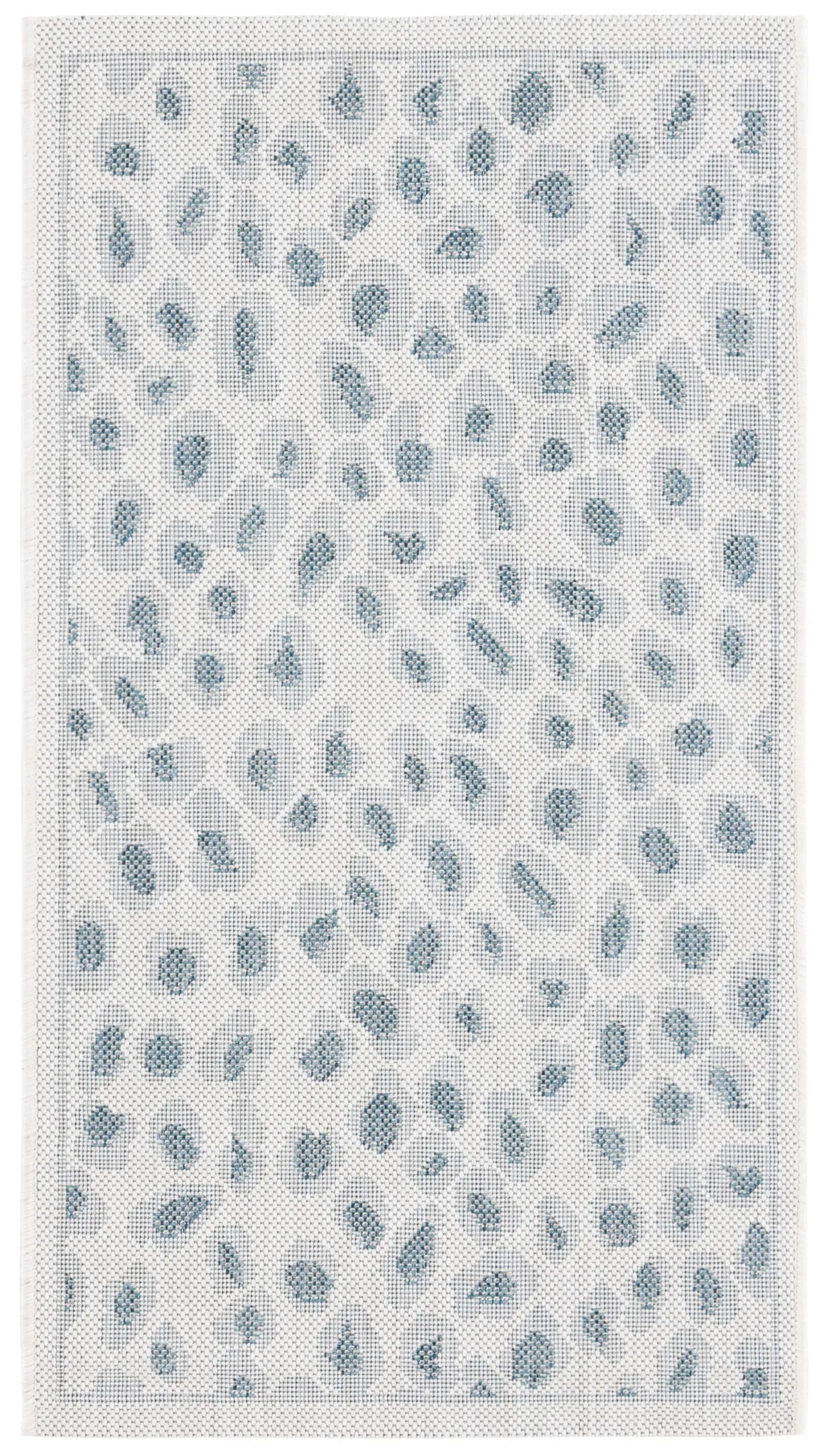 Safavieh Courtyard 2'-0" x 3'-7" Rug in Ivory / Blue