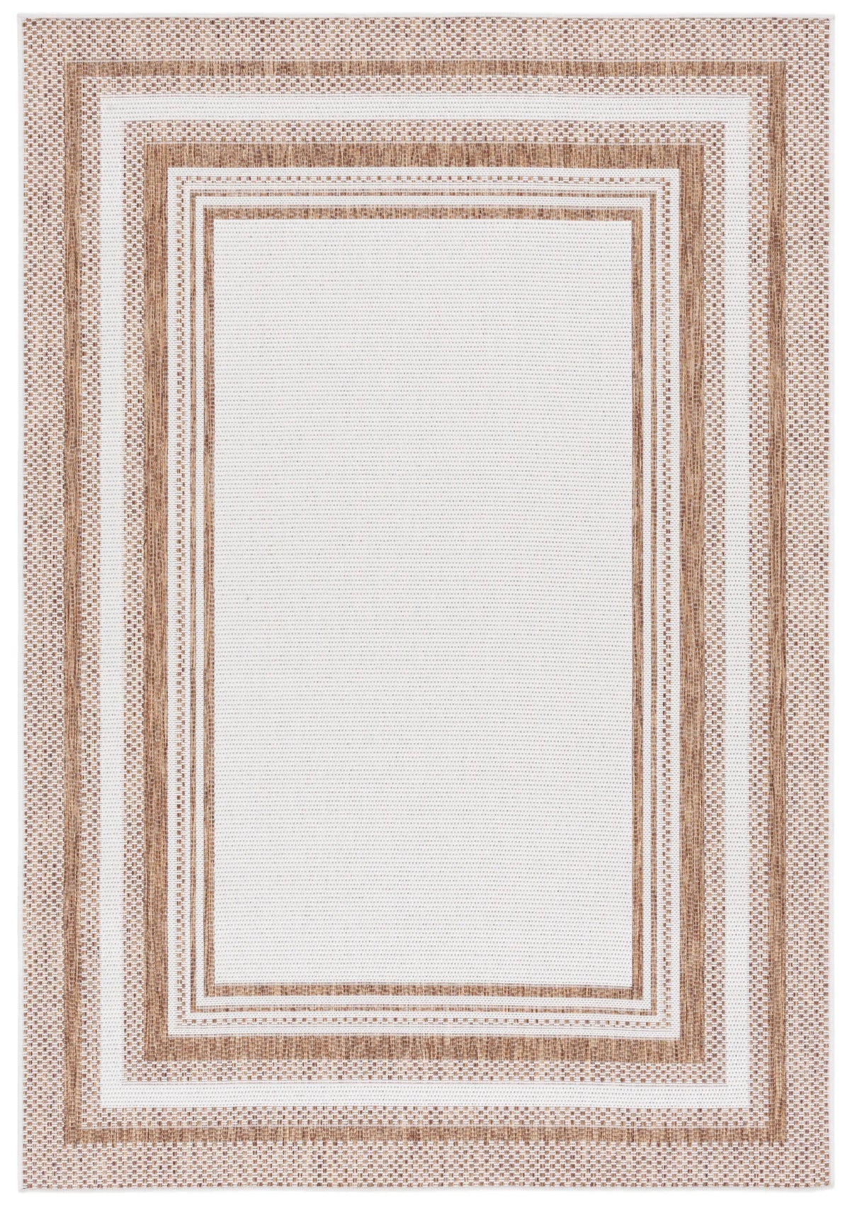 Safavieh Beach House 4'-0" x 6'-0" Rug in Beige / Brown