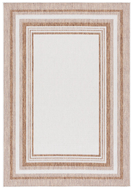 Safavieh Beach House 4'-0" x 6'-0" Rug in Beige / Brown