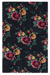 Safavieh Jardin 4'-0" x 6'-0" Rug in Black / Pink