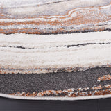 Safavieh Cyrus Shag 6'-7" x 6'-7" Rug in Grey / Rust
