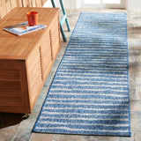 Safavieh Courtyard 2'-2" x 9'-0" Rug in Navy / Grey