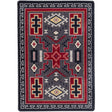 American Dakota Double Cross Gray Rug