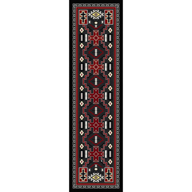 American Dakota Double Cross Gray Rug