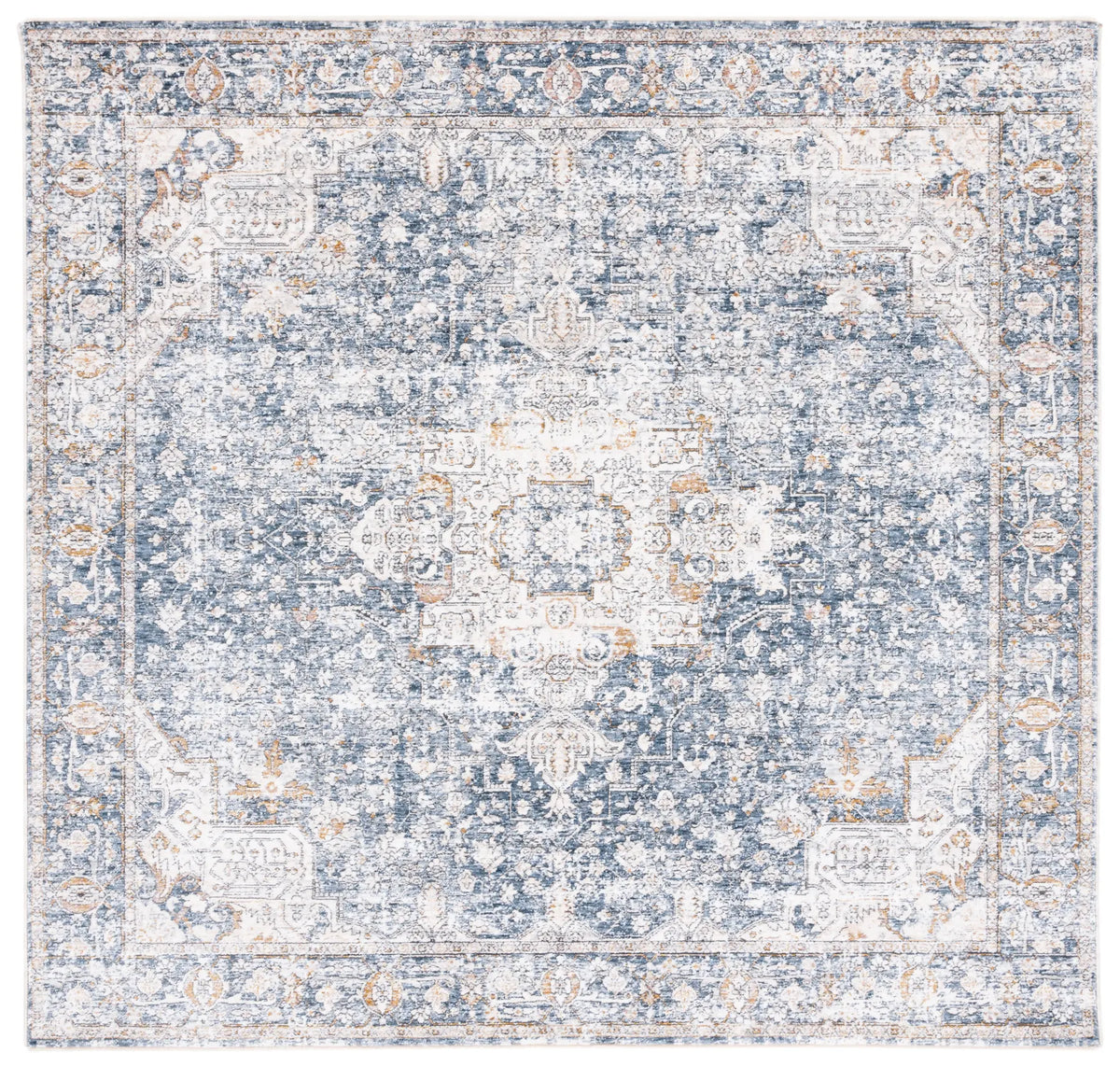 Safavieh Moondust 600 6'-0" x 6'-0" Rug in Ivory / Blue