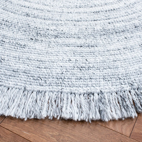Safavieh Braided 5'-0" x 5'-0" Rug in Light Grey