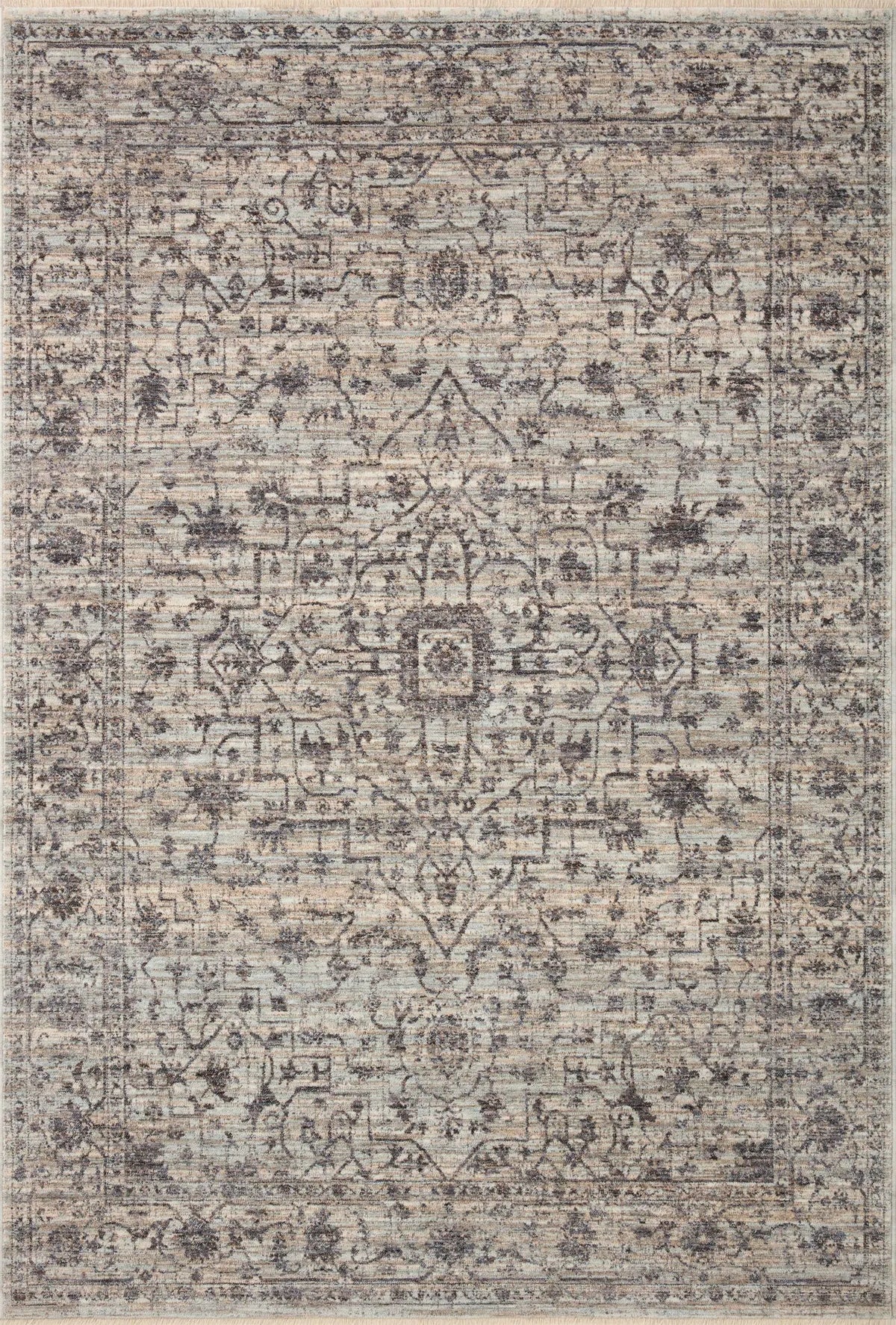 Loloi Sorrento Sor-01 Mist/Charcoal Rug - main flat
