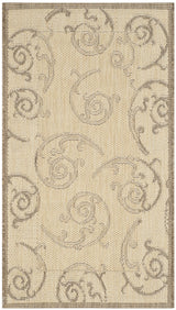 Safavieh Courtyard 2'-0" x 3'-7" Rug in Natural / Brown