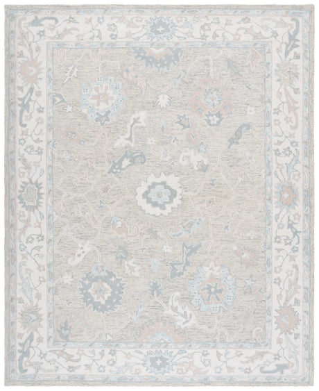 Safavieh Ebony 10'-0" x 14'-0" Rug in Light Grey / Ivory