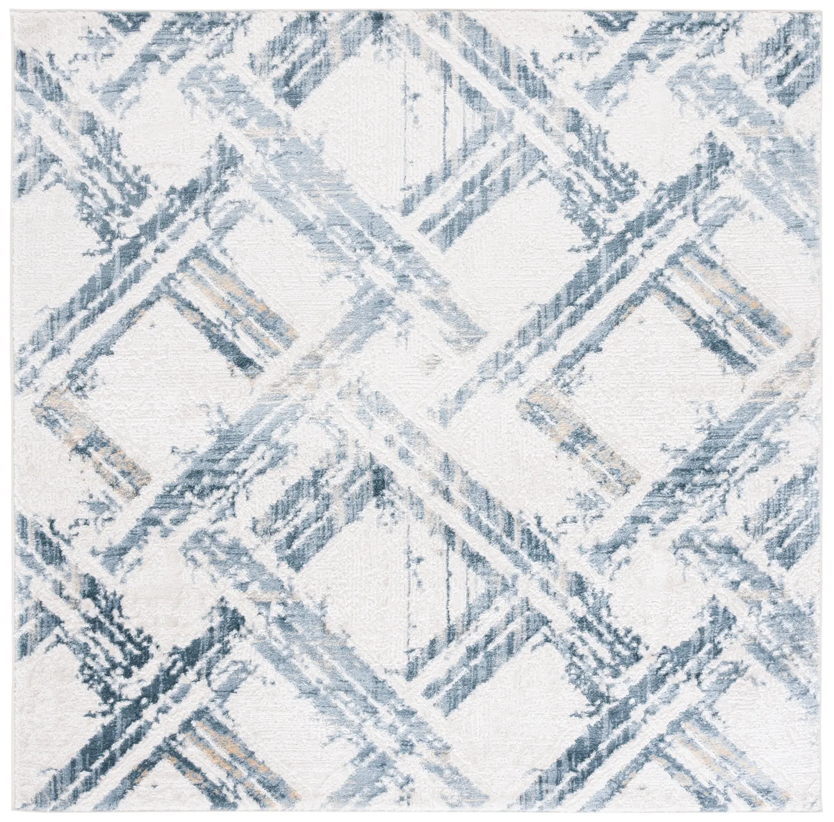 Safavieh Kingston 6'-7" x 6'-7" Rug in Blue / Ivory
