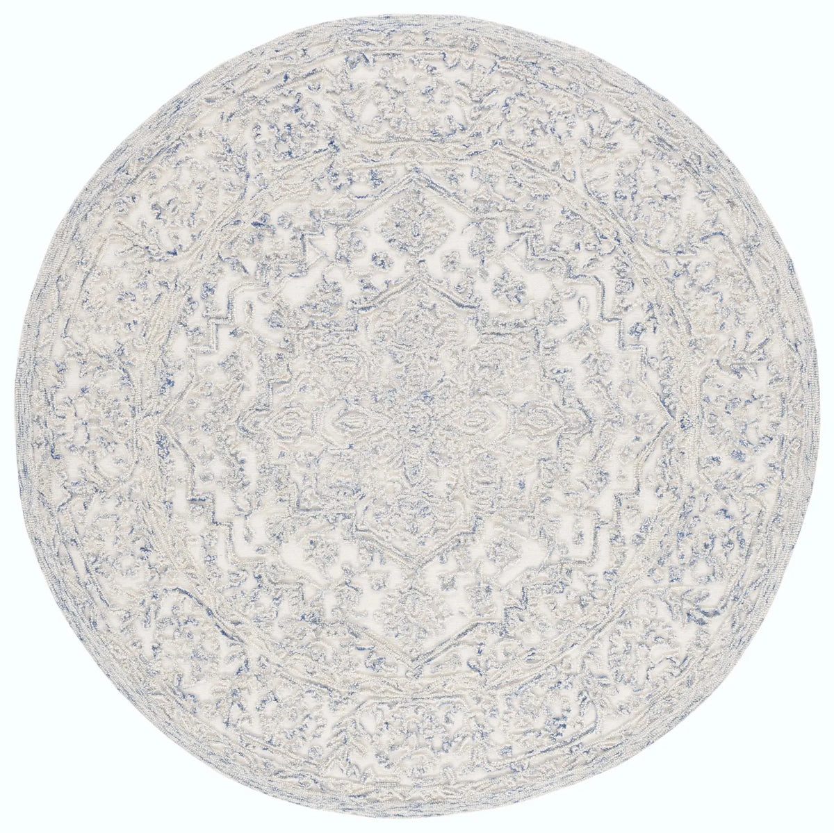 Safavieh Martha Stewart 6'-0" x 6'-0" Rug in Ivory / Blue