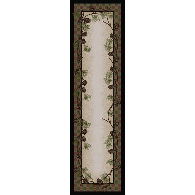American Dakota Delicate Pines Natural Rug
