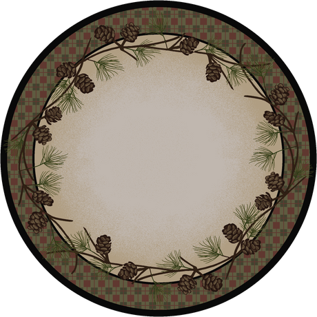 American Dakota Delicate Pines Natural Rug