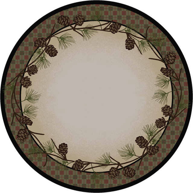 American Dakota Delicate Pines Natural Rug