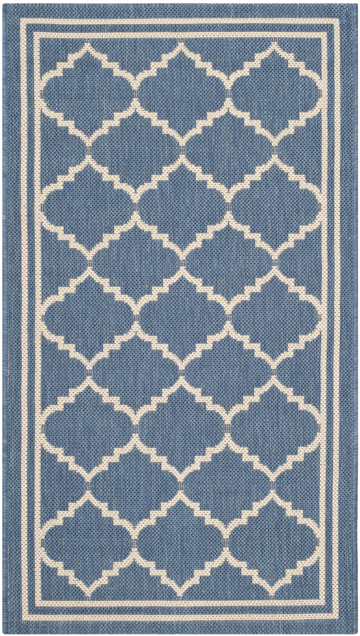 Safavieh Courtyard 2'-0" x 3'-7" Rug in Blue / Beige