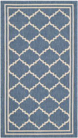 Safavieh Courtyard 2'-0" x 3'-7" Rug in Blue / Beige