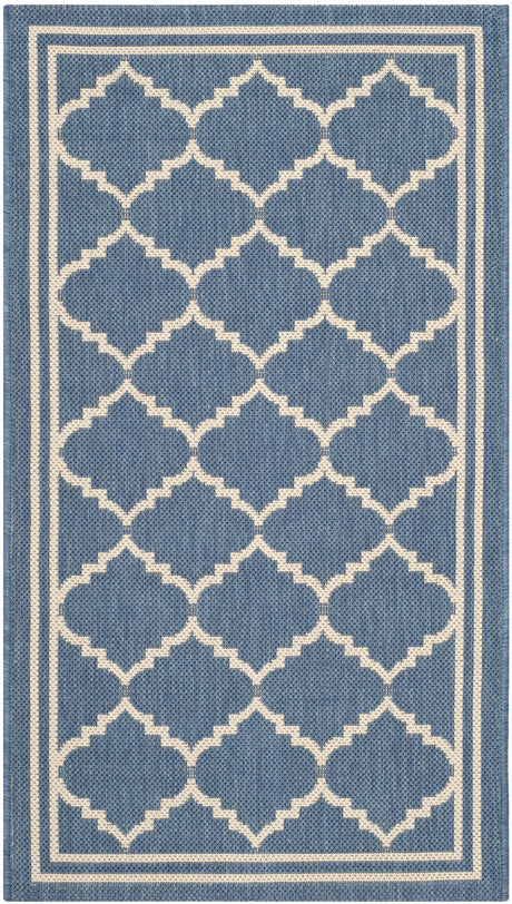 Safavieh Courtyard 2'-0" x 3'-7" Rug in Blue / Beige