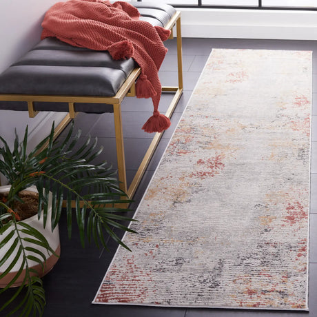 Safavieh Vogue 2'-0" x 8'-0" Rug in Beige / Blue Rust