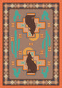 American Dakota Howl at the Moon Desert Rose Rug