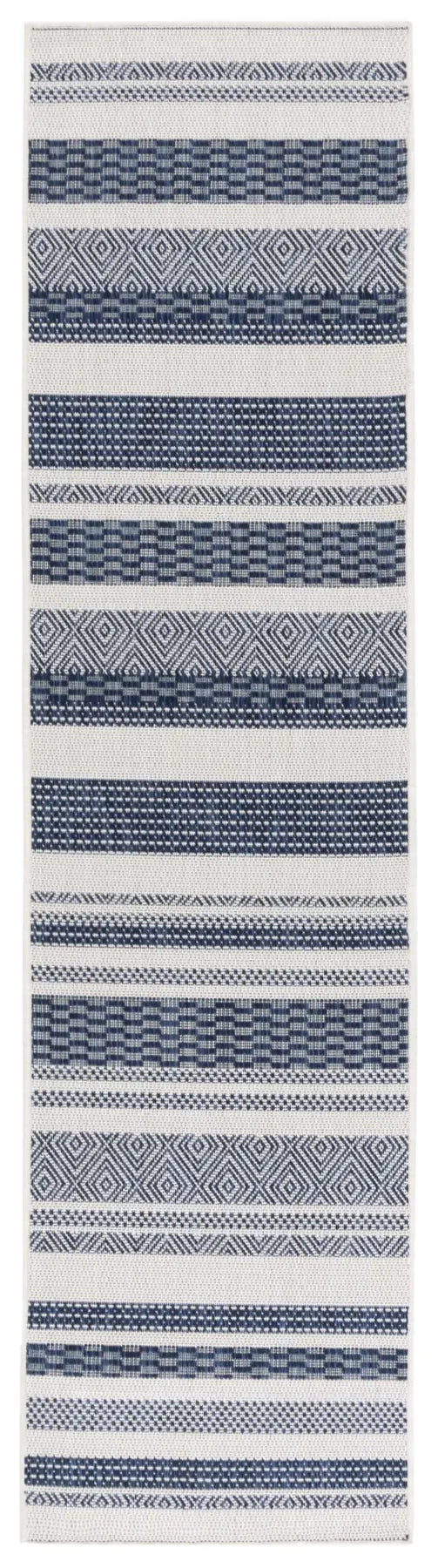 Safavieh Beach House 2'-0" x 8'-0" Rug in Brown / Ivory