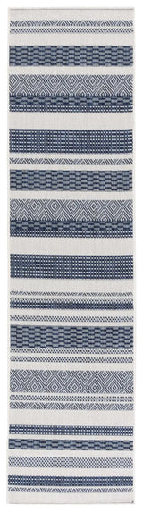 Safavieh Beach House 2'-0" x 8'-0" Rug in Brown / Ivory