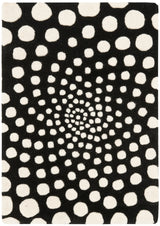 Safavieh Soho 2'-0" x 3'-0" Rug in Black / Ivory
