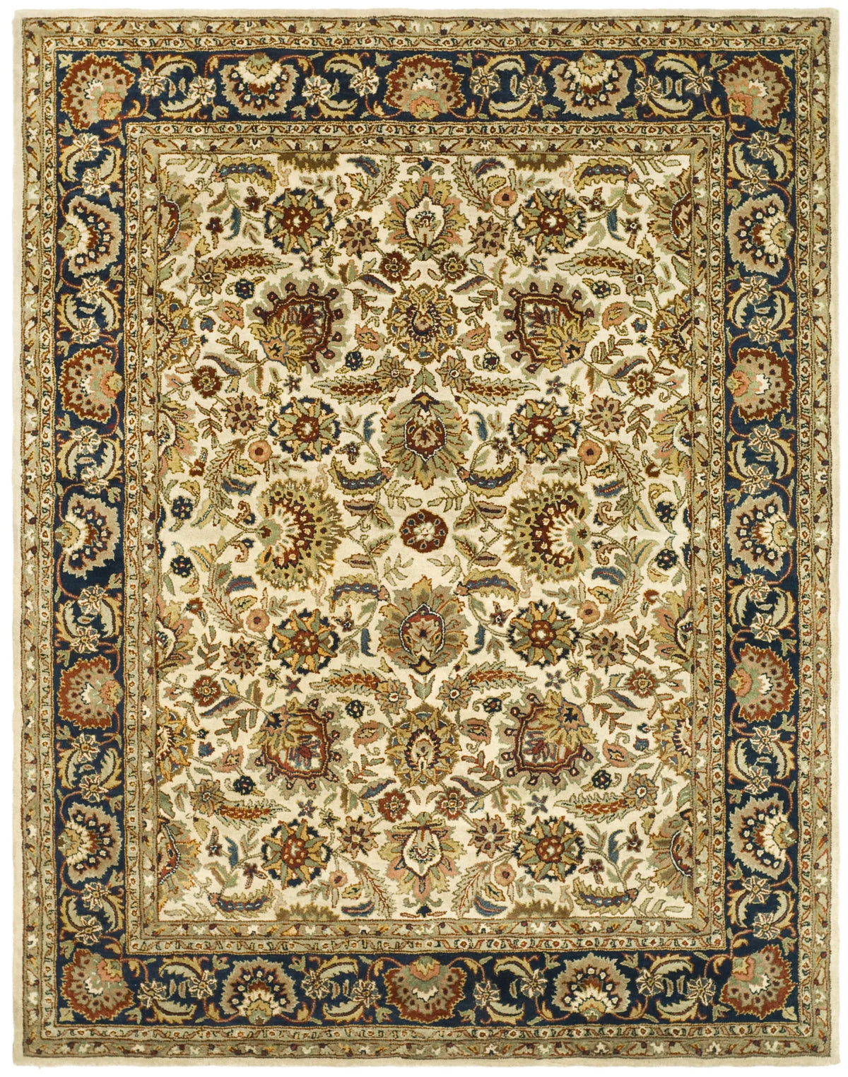Safavieh Classic 9'-6" x 13'-6" Rug in Ivory / Navy