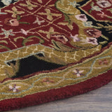 Safavieh Classic 6'-0" x 6'-0" Rug in Burgundy / Black