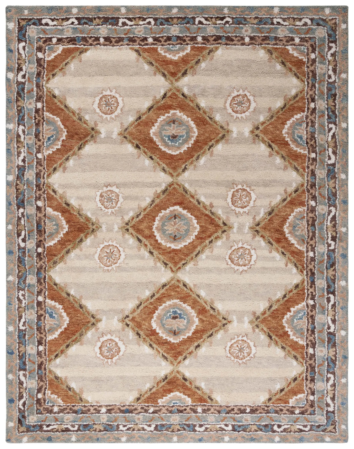 Safavieh Aspen 10'-0" x 14'-0" Rug in Brown / Blue
