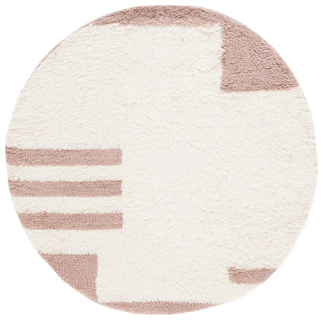 Safavieh Casablanca 6'-0" x 6'-0" Rug in Pink / Ivory