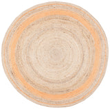 Safavieh Natural Fiber 6'-0" x 6'-0" Rug in Orange / Natural
