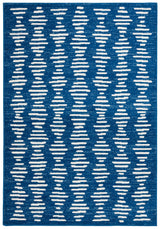 Safavieh Tulum 4'-5" x 6'-5" Rug in Navy / Ivory