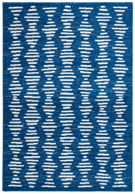 Safavieh Tulum 4'-5" x 6'-5" Rug in Navy / Ivory