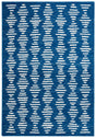 Safavieh Tulum 4'-5" x 6'-5" Rug in Navy / Ivory