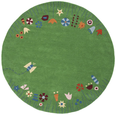 Safavieh Safavieh Kids 6'-0" x 6'-0" Rug in Green / Multi