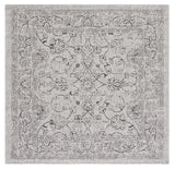 Safavieh Courtyard 6'-7" x 6'-7" Rug in Grey / Black