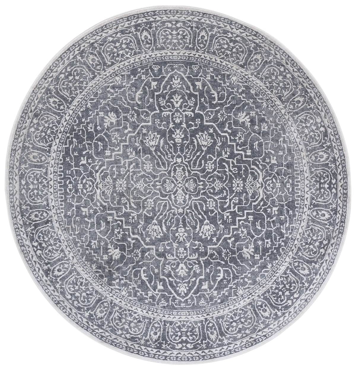 Safavieh Reflection 10'-0" x 10'-0" Rug in Dark Grey / Cream