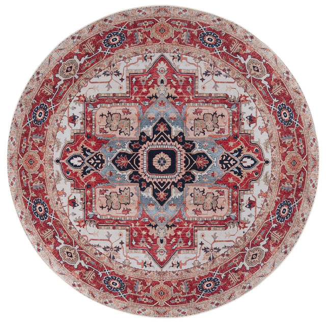 Safavieh Tucson 6'-0" x 6'-0" Rug in Beige / Rust