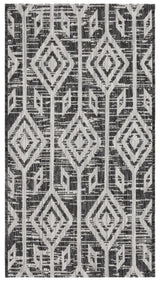 Safavieh Courtyard 2'-0" x 3'-7" Rug in Black / Grey
