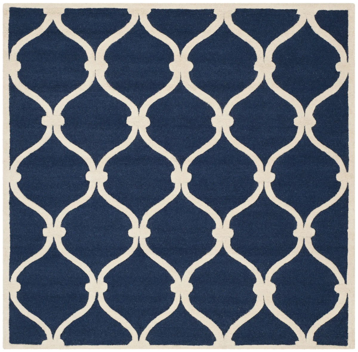 Safavieh Cambridge 6'-0" x 6'-0" Rug in Navy / Ivory